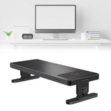 Maxbell Monitor Stand Riser Wireless Charging USB Ports for Office Accessories Black