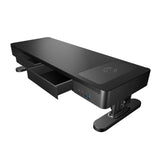 Maxbell Monitor Stand Riser Wireless Charging with 2 Drawers with 4 USB Ports