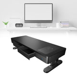 Maxbell Monitor Stand Riser Wireless Charging with 2 Drawers with 4 USB Ports