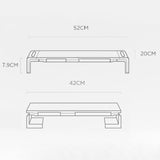 Maxbell Monitor Stand Riser Ergonomic Tablet Phone Stand for Monitors Desktop Laptop Black USB Interface