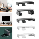 Maxbell Monitor Stand Riser Ergonomic Tablet Phone Stand for Monitors Desktop Laptop Black USB Interface