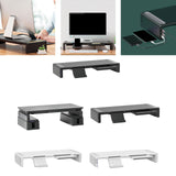 Maxbell Monitor Stand Riser Ergonomic Tablet Phone Stand for Monitors Desktop Laptop Black USB Interface