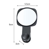 Maxbell Phone Mirror Reflection Clip Selfie Device Portable Phone Camera Mirror Clip Black