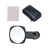 Maxbell Phone Mirror Reflection Clip Selfie Device Portable Phone Camera Mirror Clip Black