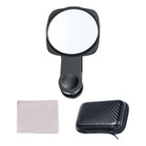 Maxbell Phone Mirror Reflection Clip Selfie Device Portable Phone Camera Mirror Clip Black