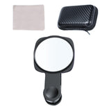 Maxbell Phone Mirror Reflection Clip Selfie Device Portable Phone Camera Mirror Clip Black