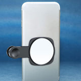 Maxbell Phone Mirror Reflection Clip Selfie Device Portable Phone Camera Mirror Clip Black