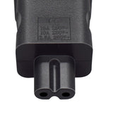 Maxbell IEC320 C20 to IEC320 C7 Power Adapter Professional Multipurpose PVC 16A 250V