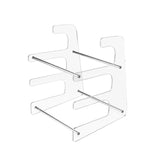 Maxbell Keyboard Stand Shelf Acrylic 3 Tiers Keyboard Mouse Organizer for Table Home Clear