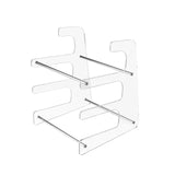 Maxbell Keyboard Stand Shelf Acrylic 3 Tiers Keyboard Mouse Organizer for Table Home Clear