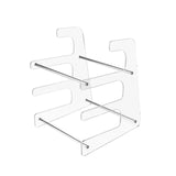 Maxbell Keyboard Stand Shelf Acrylic 3 Tiers Keyboard Mouse Organizer for Table Home Clear