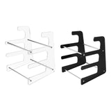 Maxbell Keyboard Stand Shelf Acrylic 3 Tiers Keyboard Mouse Organizer for Table Home Clear