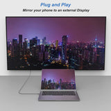 Maxbell USB C to DVI Cable Easy to Use Electronic Product for Video Card Demo Travel