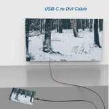 Maxbell USB C to DVI Cable Easy to Use Electronic Product for Video Card Demo Travel