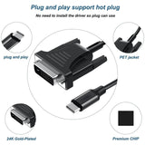 Maxbell USB C to DVI Cable Easy to Use Electronic Product for Video Card Demo Travel