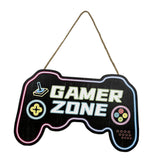 Maxbell Gaming Door Sign Hanging Wooden Sign for Esports Room Boys Bedroom Kids Room