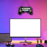 Maxbell Gaming Door Sign Hanging Wooden Sign for Esports Room Boys Bedroom Kids Room