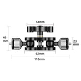 Maxbell Universal Arm with Dual Ball Head Tripod Accessory for Microphone