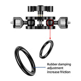 Maxbell Universal Arm with Dual Ball Head Tripod Accessory for Microphone