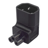 Maxbell IEC320 C14 to IEC320 C5 Power Adapter PVC Connector for Powered Speaker Pdus