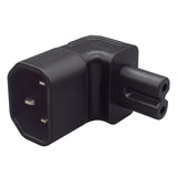 Maxbell IEC320 C14 to C7 Power Adapter PVC C14 Male to C7 Female for Home Appliances