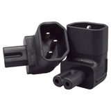 Maxbell IEC320 C14 to C7 Power Adapter PVC C14 Male to C7 Female for Home Appliances