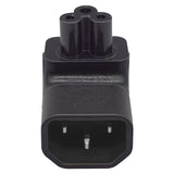 Maxbell IEC320 C14 to C5 Power Adapter Durable Conversion Plug for Pdu HDTV Computer