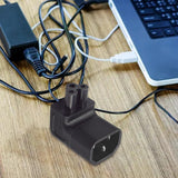 Maxbell IEC320 C14 to C5 Power Adapter Durable Conversion Plug for Pdu HDTV Computer