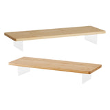 Maxbell Computer Monitor Riser Desk Stand Sturdy PC Stand for Office Conference Home LxH 50cmx6.5cm