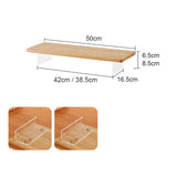 Maxbell Computer Monitor Riser Desk Stand Sturdy PC Stand for Office Conference Home LxH 50cmx6.5cm