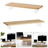 Maxbell Computer Monitor Riser Desk Stand Sturdy PC Stand for Office Conference Home LxH 50cmx6.5cm