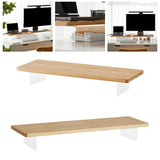 Maxbell Computer Monitor Riser Desk Stand Sturdy PC Stand for Office Conference Home LxH 50cmx6.5cm