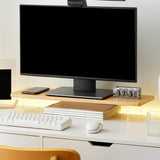 Maxbell Computer Monitor Riser Desk Stand Sturdy PC Stand for Office Conference Home LxH 50cmx6.5cm