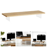 Maxbell Computer Monitor Riser Desk Stand Sturdy PC Stand for Office Conference Home LxH 60cmx8.5cm