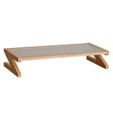 Maxbell Monitor Stand Desk Wood Desktop Shelf Stable Wooden Desktop Oraganizer Shelf 50cmx22cmx9.5cm