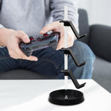 Maxbell 3 Tier Game Controller Holder Easy Installation Headphones Rotatable Display Black