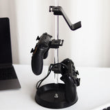 Maxbell 3 Tier Game Controller Holder Easy Installation Headphones Rotatable Display Black