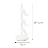 Maxbell 3 Tier Game Controller Holder Easy Installation Headphones Rotatable Display White