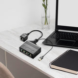 Maxbell RJ 45 Ethernet Splitter Network Splitter Ethernet Adapter for Cat8 Cat5 Cat5E 1to4 1000Mbps Female