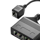Maxbell RJ 45 Ethernet Splitter Network Splitter Ethernet Adapter for Cat8 Cat5 Cat5E 1to4 1000Mbps Female