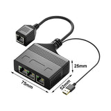 Maxbell RJ 45 Ethernet Splitter Network Splitter Ethernet Adapter for Cat8 Cat5 Cat5E 1to4 1000Mbps Female