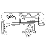 Max Guitar Loaded Prewired Control Plate for Fender TL Electric Guitar Black