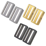 Max 2pcs Brass Humbucker Pickup Cover Two-line for Electric Guitar Parts Silver