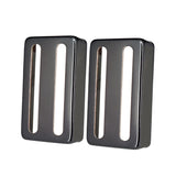 Max 2pcs Brass Humbucker Pickup Cover Two-line for Electric Guitar Parts Black