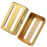 Max 2pcs Brass Humbucker Pickup Cover Two-line for Electric Guitar Parts Golden