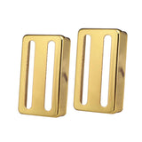 Max 2pcs Brass Humbucker Pickup Cover Two-line for Electric Guitar Parts Golden