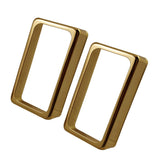 Max A Pair of Brass Humbucker Pickup Covers for Electric Guitar Parts Golden