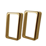 Max A Pair of Brass Humbucker Pickup Covers for Electric Guitar Parts Golden