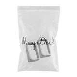 Max A Pair of Brass Humbucker Pickup Covers for Electric Guitar Parts Silver