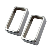 Max A Pair of Brass Humbucker Pickup Covers for Electric Guitar Parts Silver